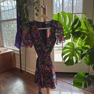 Garden Party Belted Dress, Black - Dresses w/ Sleeves - Dresses - ,